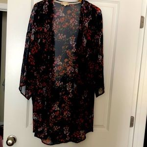 Floral kimono navy size M